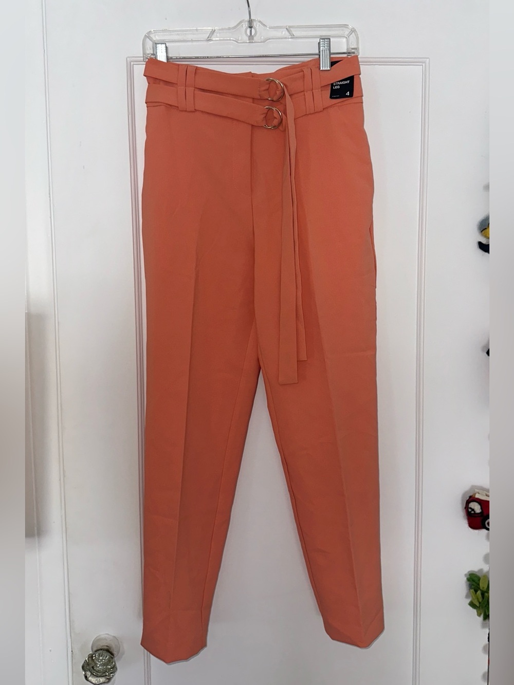 7TH AVENUE | Straight Leg Trousers - Coral